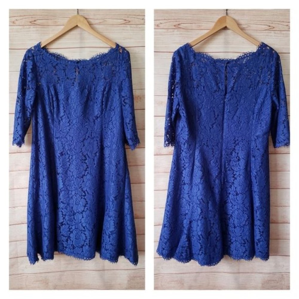 Eliza J Lace Short Sleeve Dress Cocktail/Party/Bridal/Wedding/Baby Shower